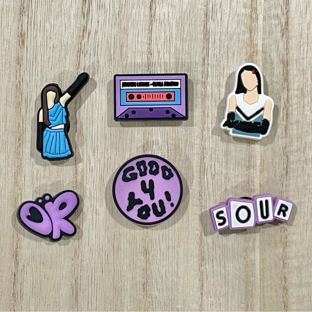 Olivia Rodrigo Croc Charms Set of 6
